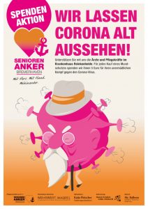 Spendnenkampagne Corona Masken - Kinikum Rheinbek